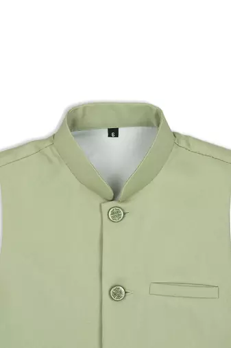 Ethnic nehru jacket - pista green