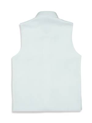 Sleeveless nehru jacket - white 2