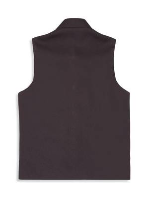 Sleeveless nehru jacket - wine 2