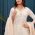 Off White Chikankari Kurta And Pant Set With Chanderi Dupatta