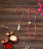 Bhaiya and bhabhi Rakhi with roli and chawal