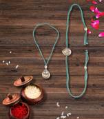 Bhaiya and bhabhi Rakhi with roli and chawal