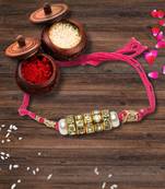 Bhaiya Rakhi with roli and chawal