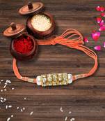 Bhaiya Rakhi with roli and chawal