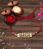 Bhaiya Rakhi with roli and chawal