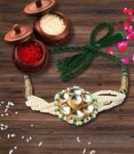 Bhaiya Rakhi with roli and chawal