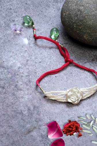 Bhaiya Rakhi with roli and chawal