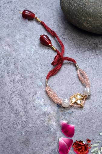 Bhaiya Rakhi with roli and chawal