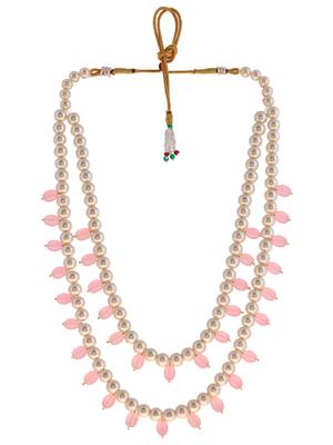 Multicolor layered stones & beads-beaded brass necklace 3