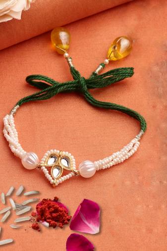 Bhaiya Rakhi with roli and chawal