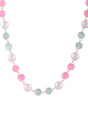 Multicolor pearls beaded necklace 4
