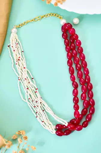 Multicolor layered necklace