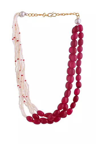 Multicolor layered necklace