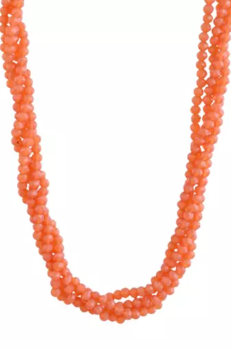 Orange handcrafted necklace