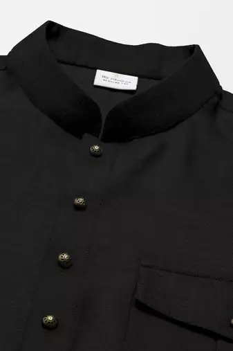 Black cotton short pathani