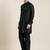 Black cotton short pathani