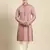 Rose pink cotton dori embroidered kurta set