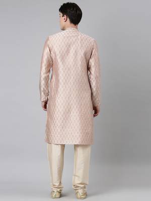 Peach angrakha kurta set 5