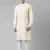 Cream angrakha kurta set