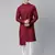 Maroon asymmetrical kurta set