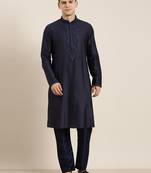 Navy dori embroidery kurta set