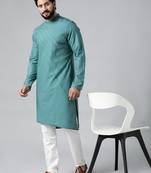 Turquoise pintux kurta set
