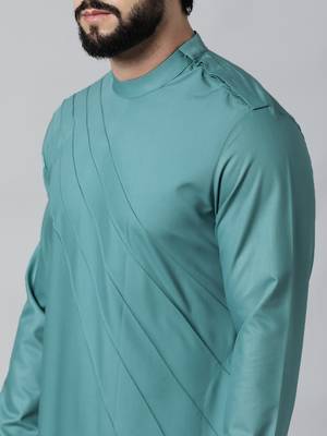 Turquoise pintux kurta set 5