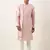 Pink embroidery angrakha kurta set