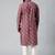 Wine printed kurta set