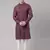 Wine angrakha kurta set