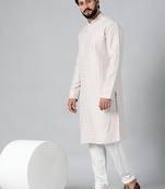 Pink embroidered kurta set