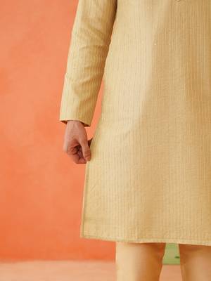 Fawn embroidered kurta set 5