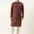 Maroon printed sequin embroidered kurta set