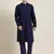 Navy dori embroidered kurta set