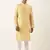 Yellow ikat printed kurta set