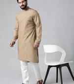 Beige pintux kurta set