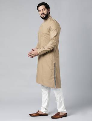 Beige pintux kurta set 3