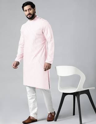 Pink pintux kurta set 1
