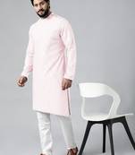 Pink pintux kurta set