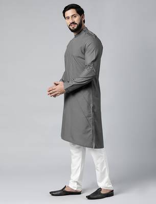 Grey pintux kurta set 3