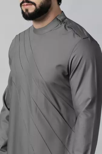 Grey pintux kurta set