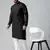 Black pintux kurta set