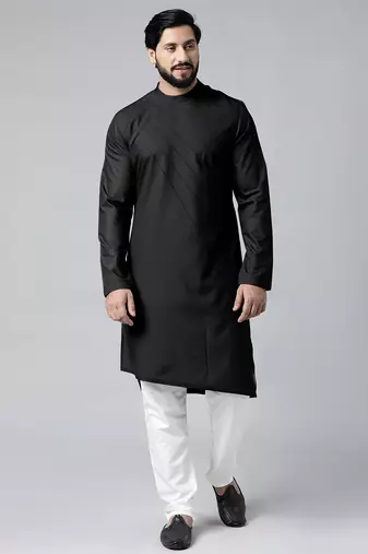 Black pintux kurta set