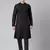 Black pleated cotton kurta set