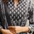 Women Black White Cotton Block Printed Straight Kurta With Pant & Dupatta Set