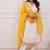 Off White Embroidered Cotton Silk Suit Set with Yellow Chanderi Dupatta
