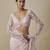 Pink satin embroidered saree