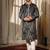 Black work viscose embroidered kurta for festive