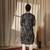 Black work viscose embroidered kurta for festive