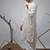 Off white work viscose embroidered kurta for festive